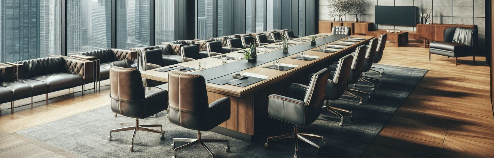 AI Generated image of Empty workplace