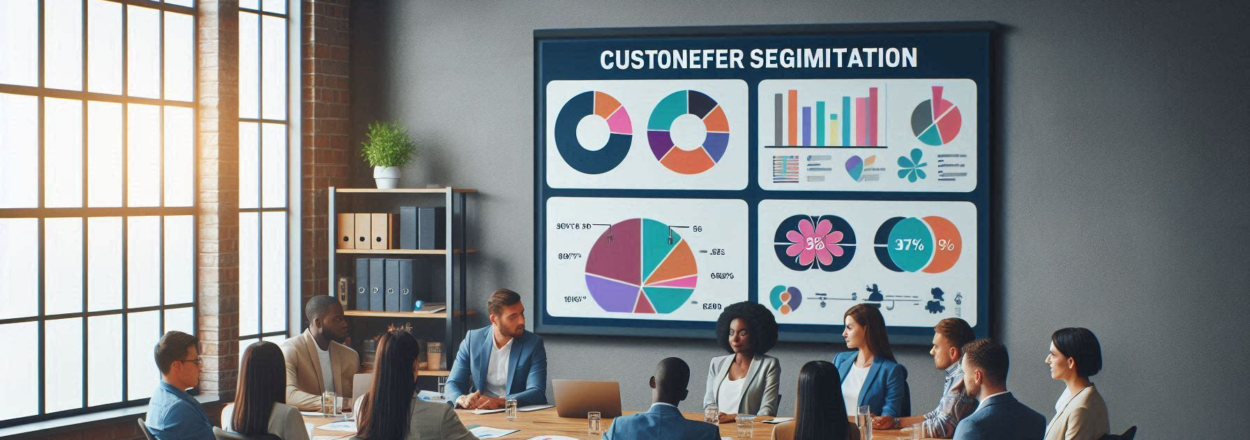 AI Generated image of customer segmentation
